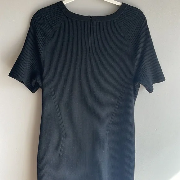 TORY BURCH Gemma Pony Dot Sweater Dress
Merino Wool XL Stretch Dot Ribbed Black - Picture 6 of 10